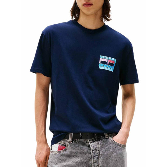 Tommy Hilfiger Ανδρική κοντομάνικη μπλούζα Back Graphic Crew Neck T-Shirt